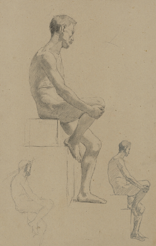 Jozef Hanula – Štúdia stojaceho mužského aktu 