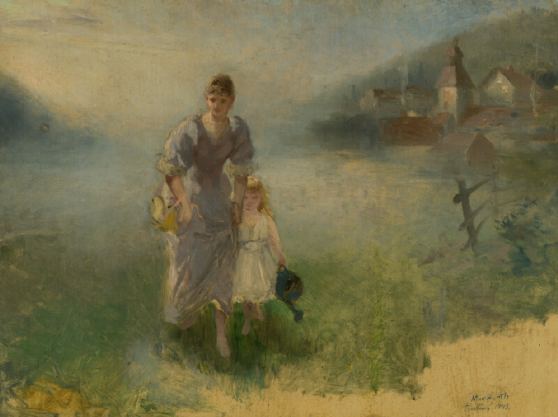 Maximilián Kurth – Štúdia k obrazu Kneipova liečba 