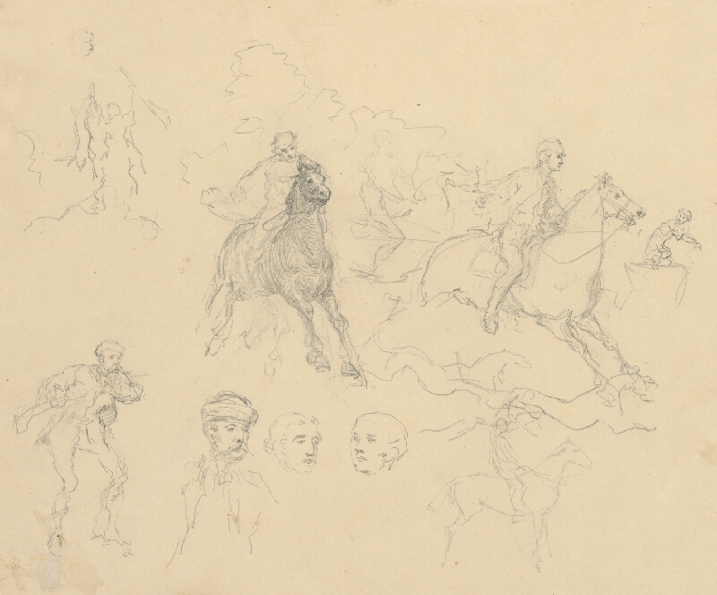 Slovenský maliar z 2. polovice 19. storočia, Klimkovič – Štúdia dvoch sediacich postáv 