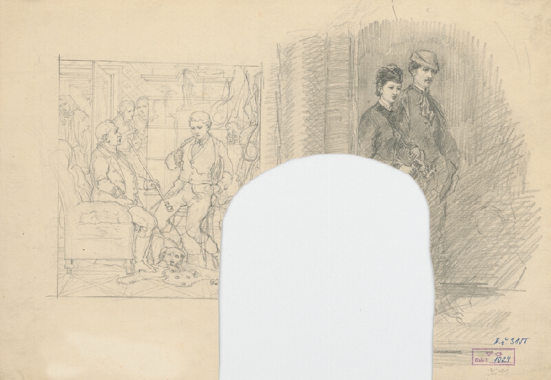 Slovenský maliar z 2. polovice 19. storočia, Klimkovič – Štúdia podobizní chlapov a žien 