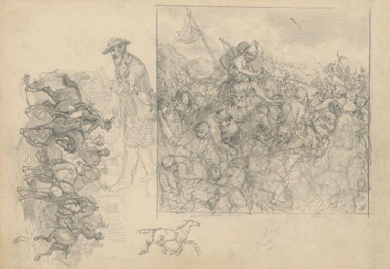 Slovenský maliar z 2. polovice 19. storočia, Klimkovič – Štúdia hromadných scén 