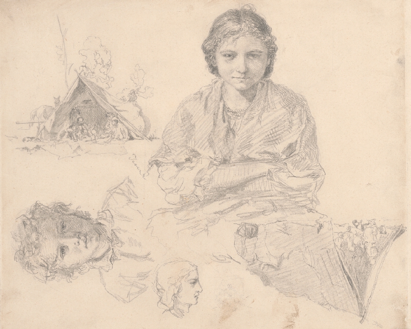 Gabriel Klimkovič – Štúdia cigánok 