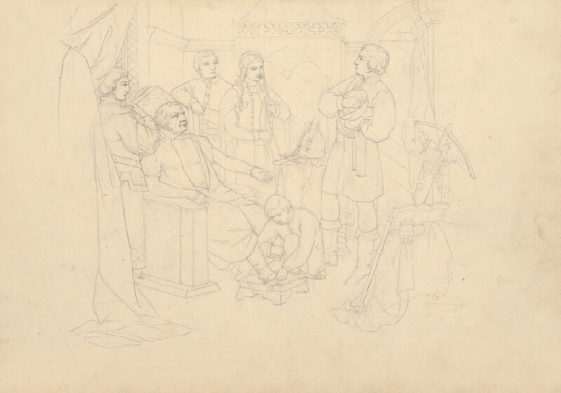 Slovenský maliar z 2. polovice 19. storočia – Štúdie koní a jazdcov 