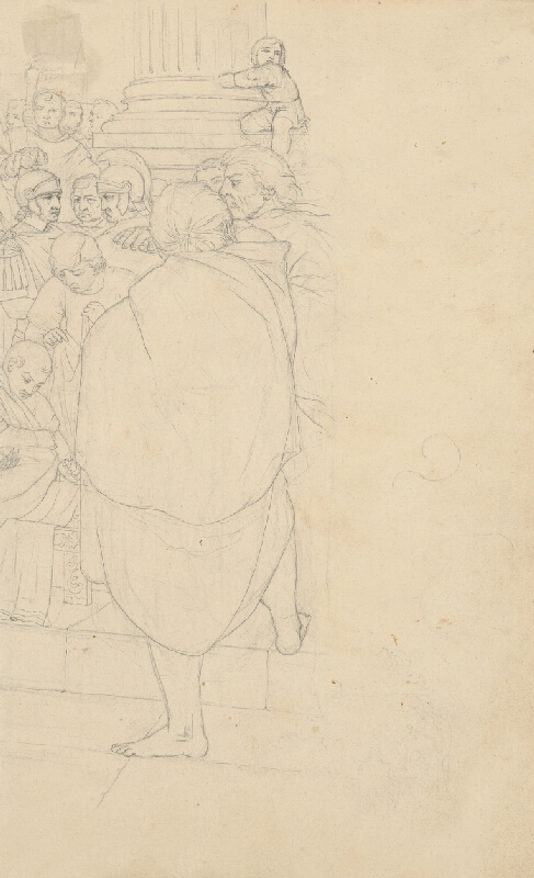 Slovenský maliar z 2. polovice 19. storočia – Podobizeň muža a bojovníci 