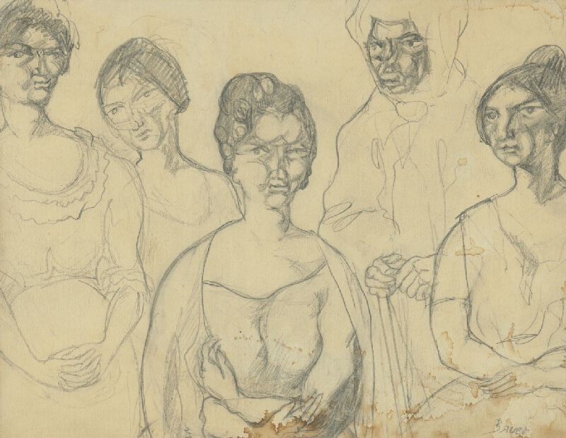 Konštantín Bauer – Štúdia ženských postáv 