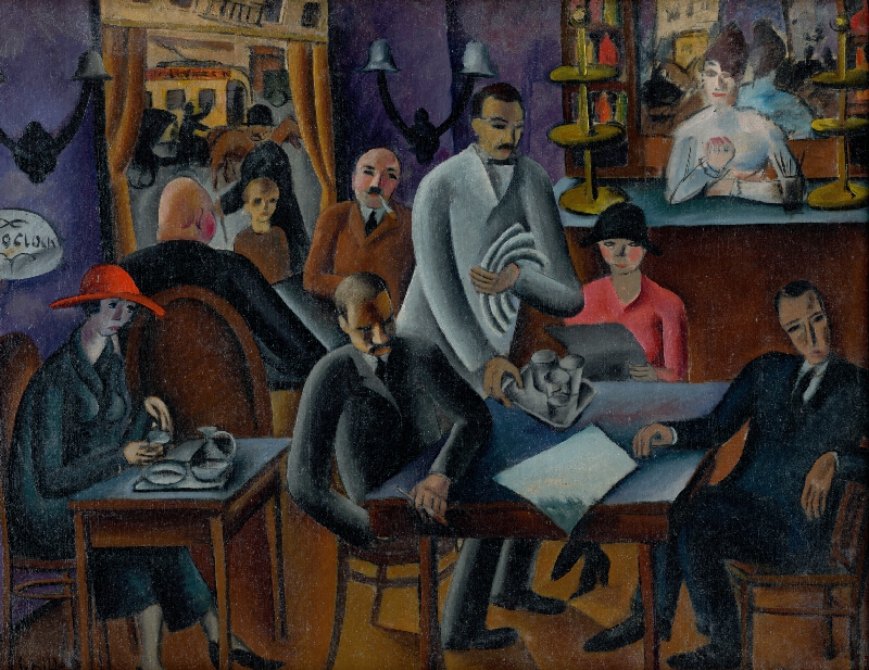 Gejza Schiller – V kaviarni, 1924, Východoslovenská galéria
