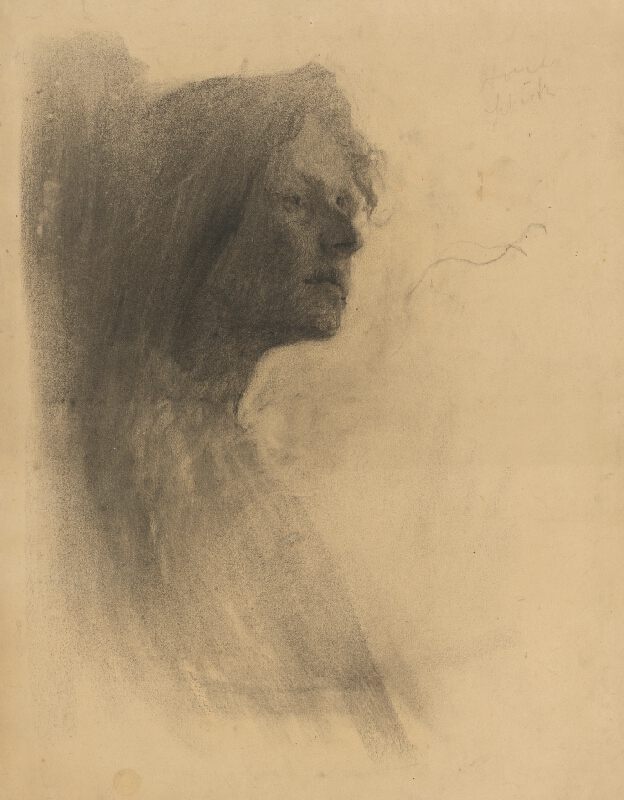 Elemír Halász-Hradil – Štúdia ženy zo zadu 