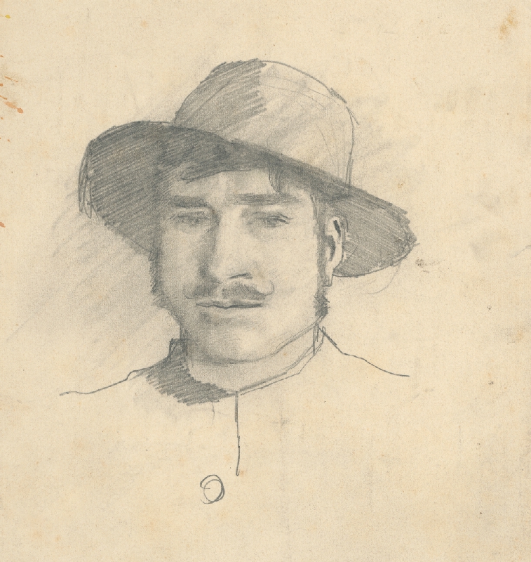 Ladislav Mednyánszky – Štúdia hlavy 