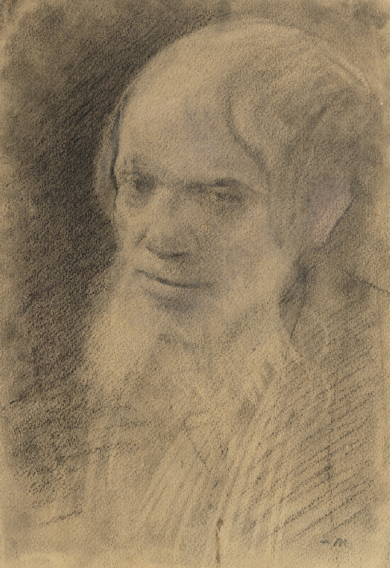 Ladislav Mednyánszky – Štúdia hlavy starca 