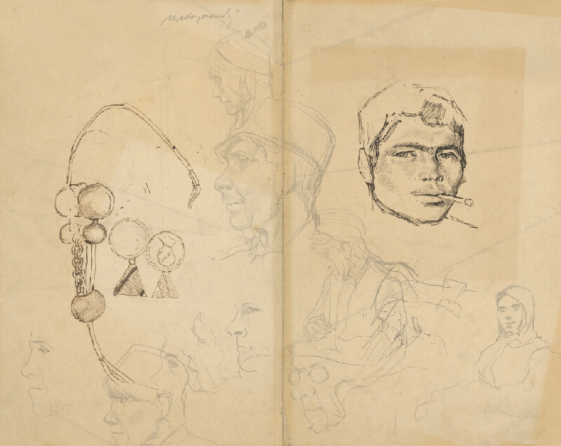 Ladislav Mednyánszky – Štúdie mužských hláv 