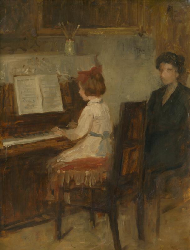Andor Borúth – Dievčatko pri klavíri 