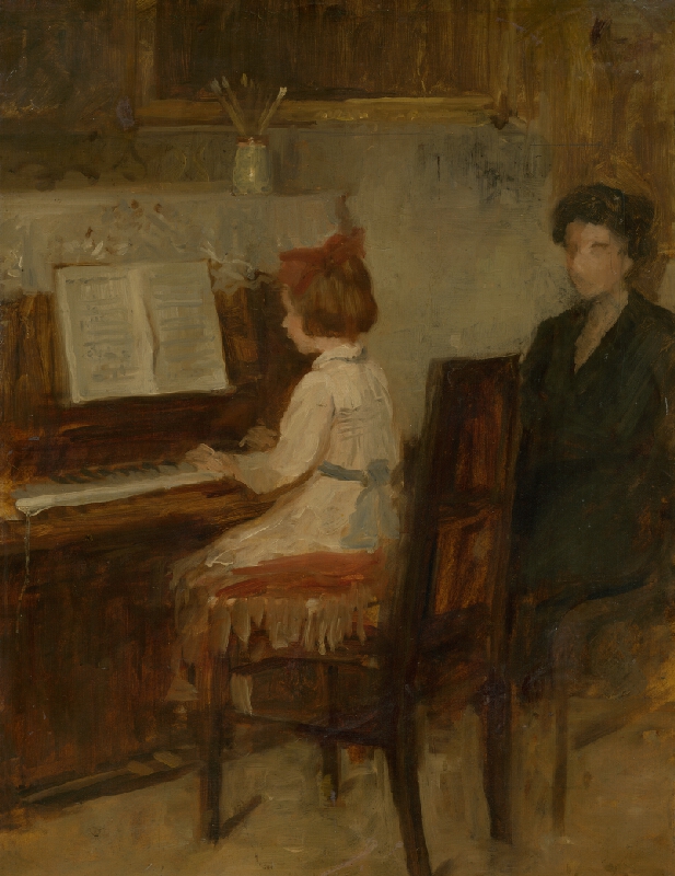 Andor Borúth – Dievčatko pri klavíri 