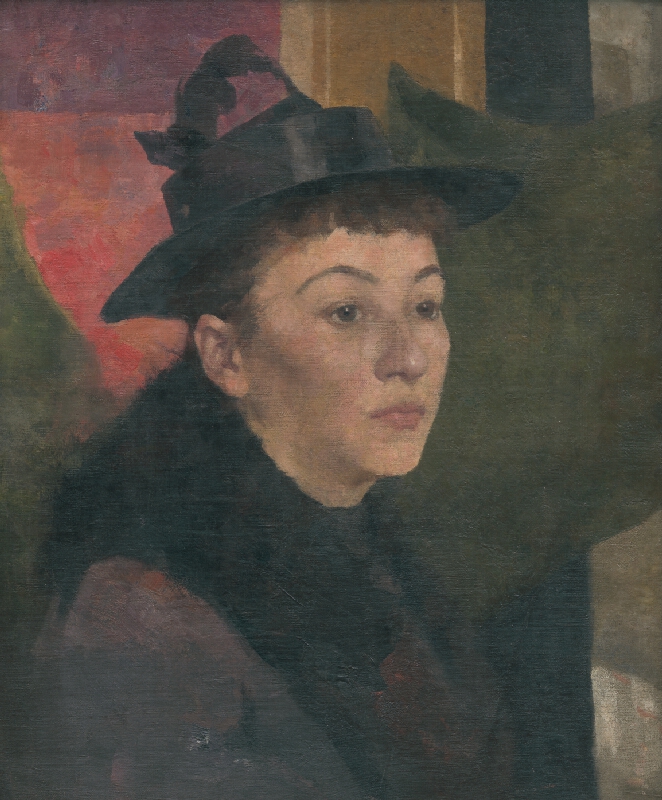 Ákos Aranyossy – Podobizňa ženy s čiernym klobúkom 