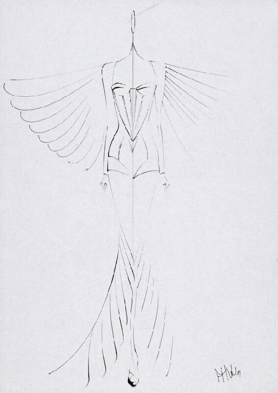 Marcel Holubec W. – 801212. Večerné šaty s plášťom 