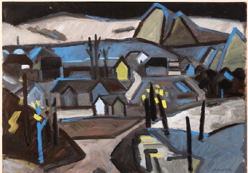 František Hora – Krajina se třemi stromy 