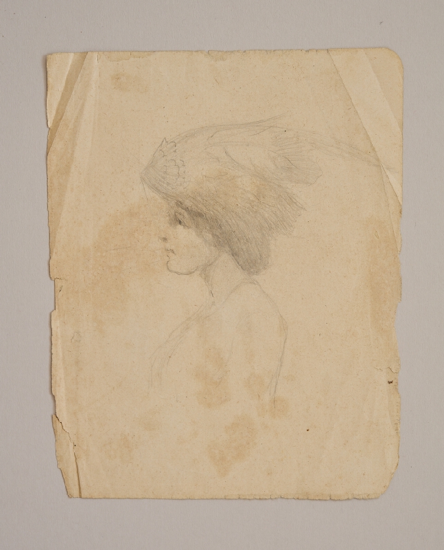 Ján Koniarek – Štúdia dámy v klobúku 