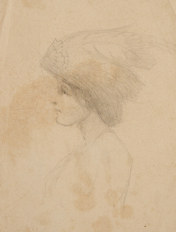 Ján Koniarek – Štúdia dámy v klobúku 