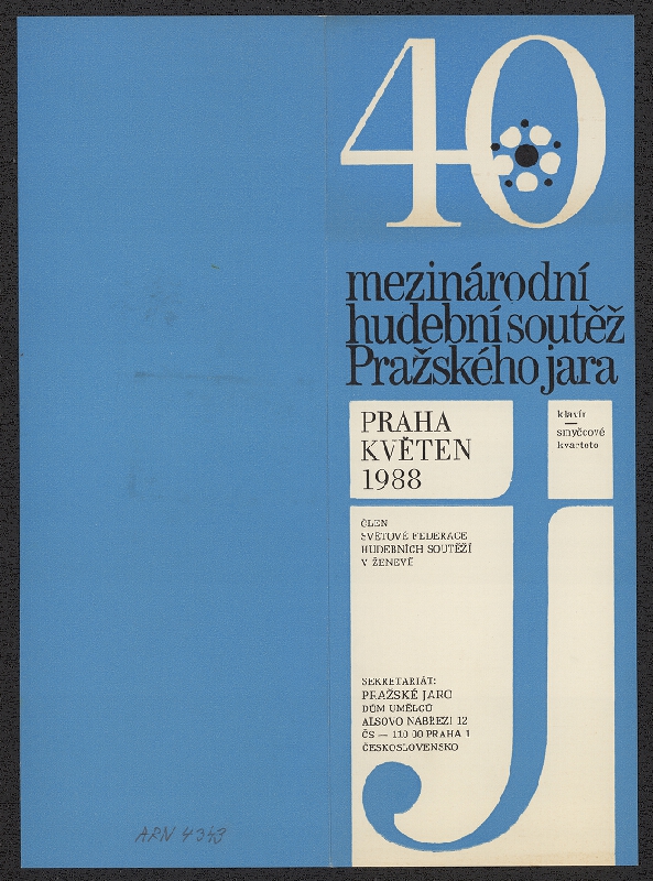 Jiří Rathouský – 40. mezinárodní h. soutěž Pražského jara, Praha, květen 1988 