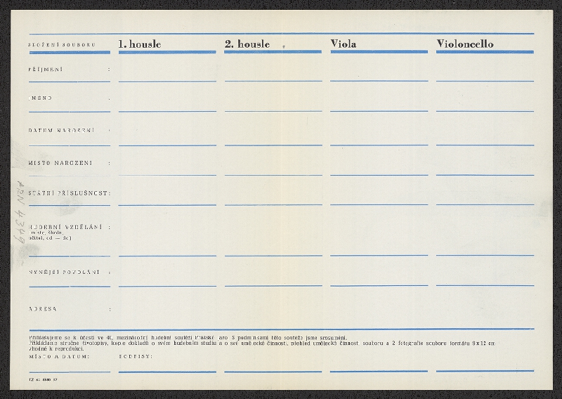 Jiří Rathouský – 40. Pražské jaro. Mezinárodní soutěž 1988. Symčcovvé kvarteto 