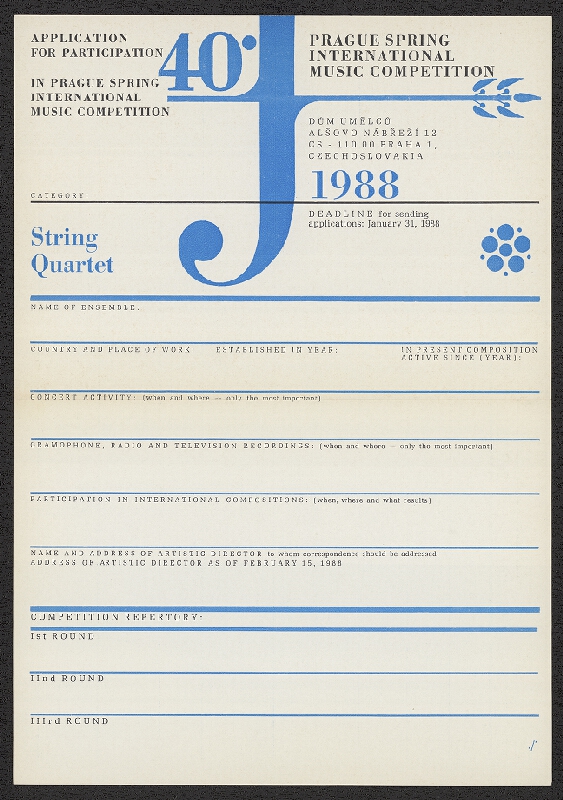 Jiří Rathouský – 40. Pra.... String Quartet 