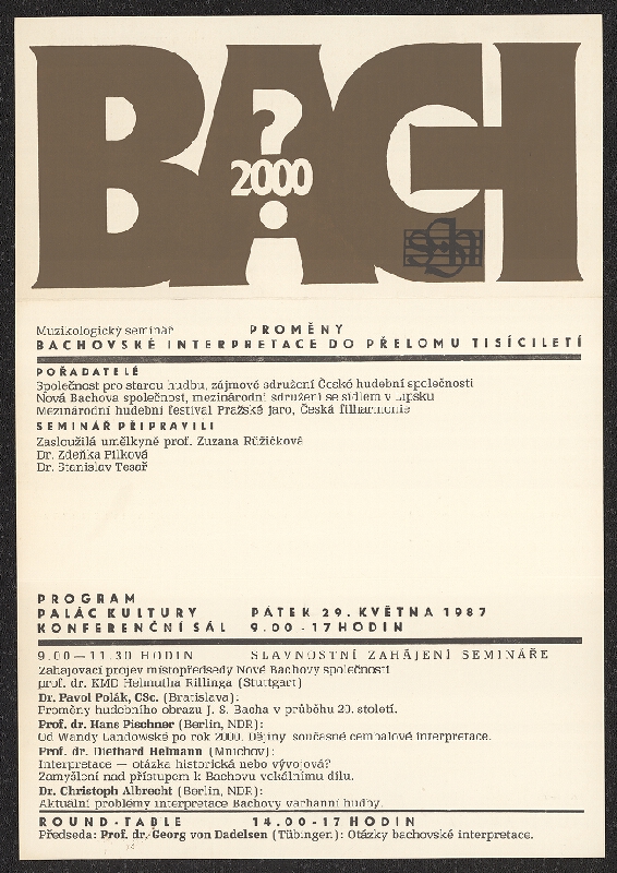 Jiří Rathouský – Bach 2000? Proměny Bachovské interpretace do přelomu tisíciletí 