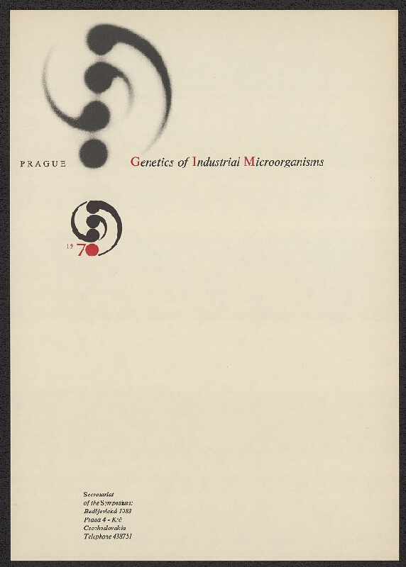 Jiří Rathouský – GIM 1970 Genetics of Industrial Microorganism 