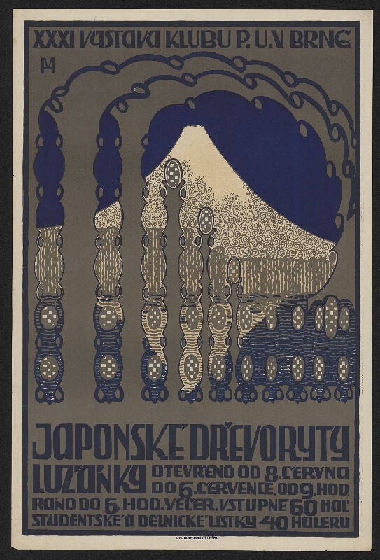 Valentin Hrdlička – XXXI. Výstava Klubu P. U. V. v Brně (japonské dřevoryty) 