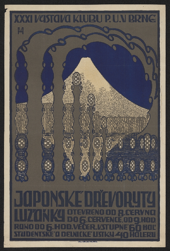 Valentin Hrdlička – XXXI. Výstava Klubu P. U. V. v Brně (japonské dřevoryty) 