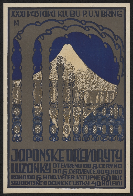 Valentin Hrdlička – XXXI. Výstava Klubu P. U. V. v Brně (japonské dřevoryty) 