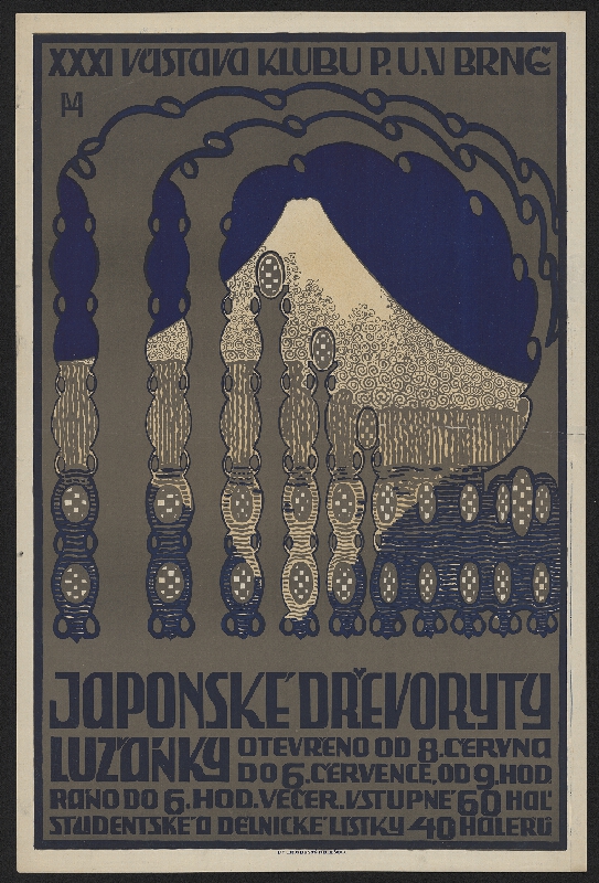 Valentin Hrdlička – XXXI. Výstava Klubu P. U. V. v Brně (japonské dřevoryty) 