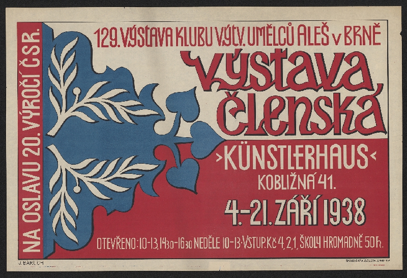 Josef (Jožka) Baruch – 129. výstava K.V.Aleš v Brně 