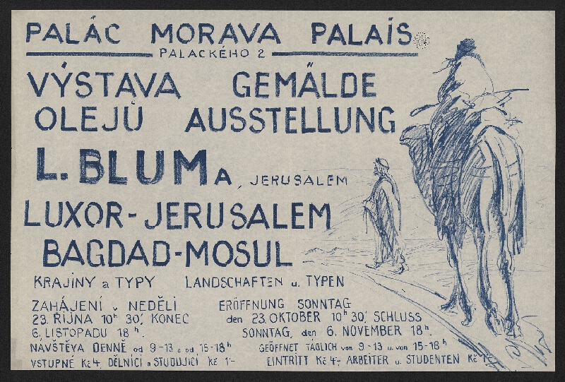 Ludwig Blum – Výstava L. Bluma, Brno 