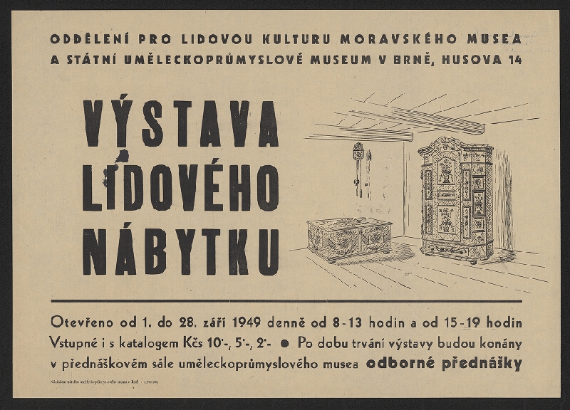 Vlast. Tůma – výstava lidového nábytku 