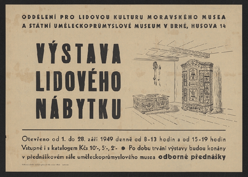 Vlast. Tůma – výstava lidového nábytku 