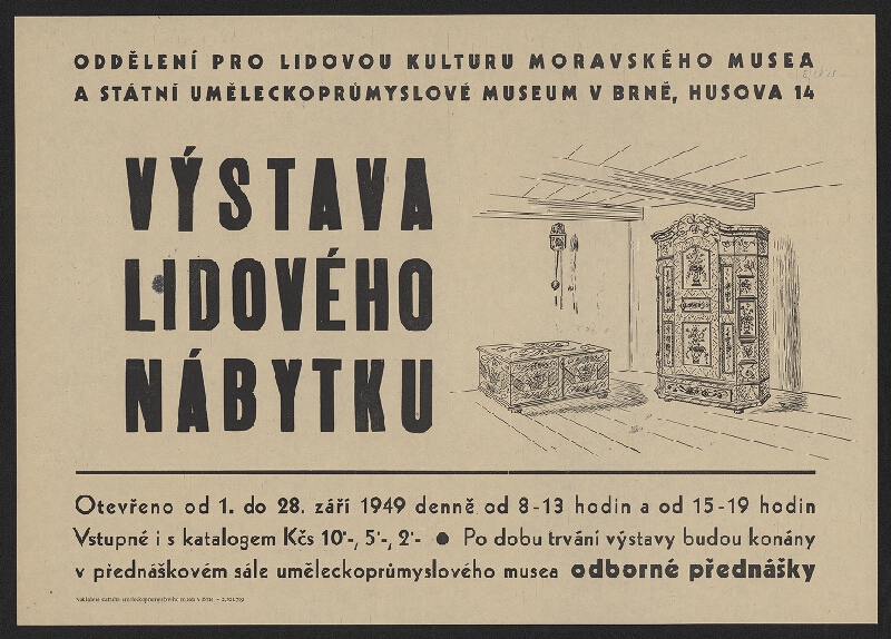 Vlast. Tůma – výstava lidového nábytku 