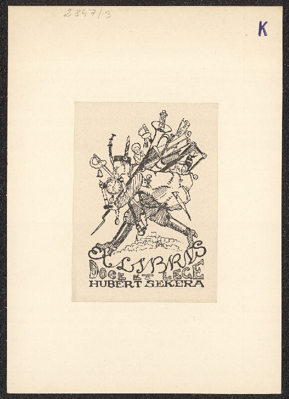 Antonín Kubát – Ex libris 