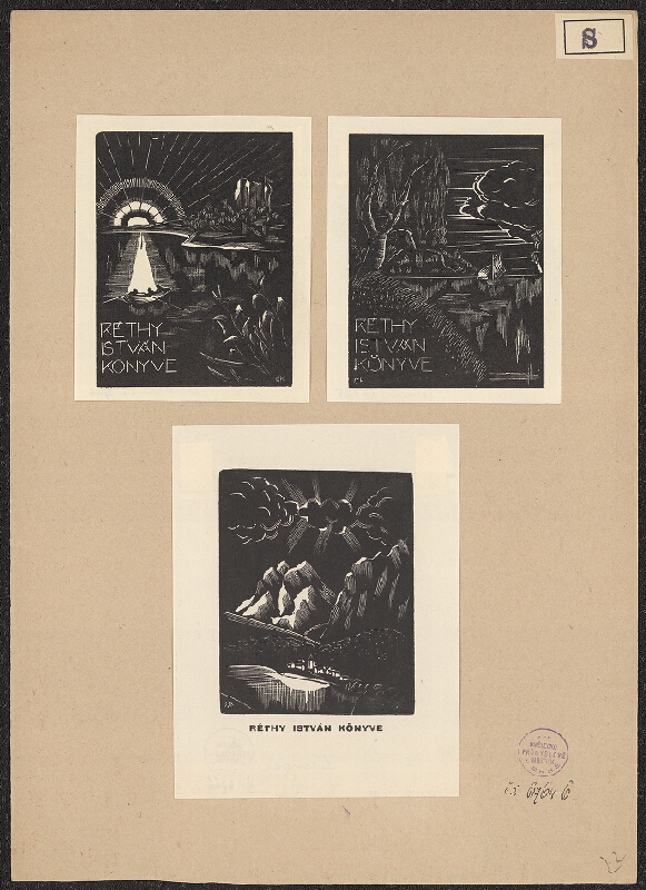 Károly Selmeczi-Skonda – Ex libris Réthy István 