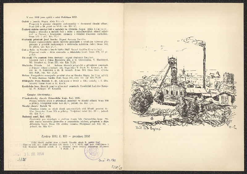 neznámý – Novoročenka Slezského ústavu ČSAV, Opava 