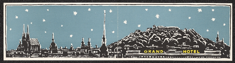 Vojtěch Štolfa – novoročenka Grand hotelu Brno, Čedok ČSR 