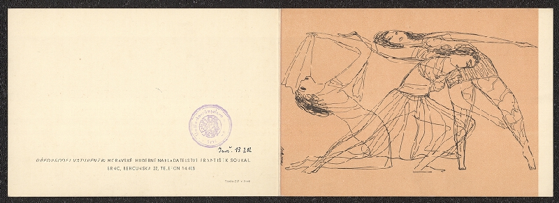 neznámý – Večer novodobého tance Marie Mrázkové-Žalmanové, Divadlo Reduta  Brno 