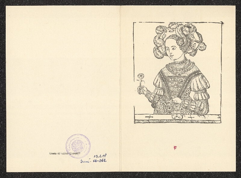 neznámý – Objevená krása života, umělec. sbírky renes. doby z majetku Slezs. musea v Opavě, Brno, Dům pánů z Kunštátu 