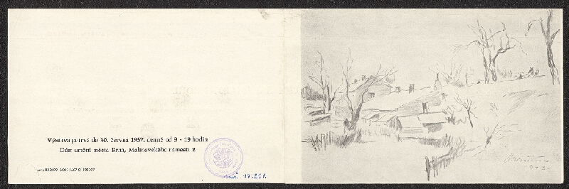 neznámý – Oldřich Blažíček - posmrtný a jubilejní soubor malířského díla, Dům umění Brno 