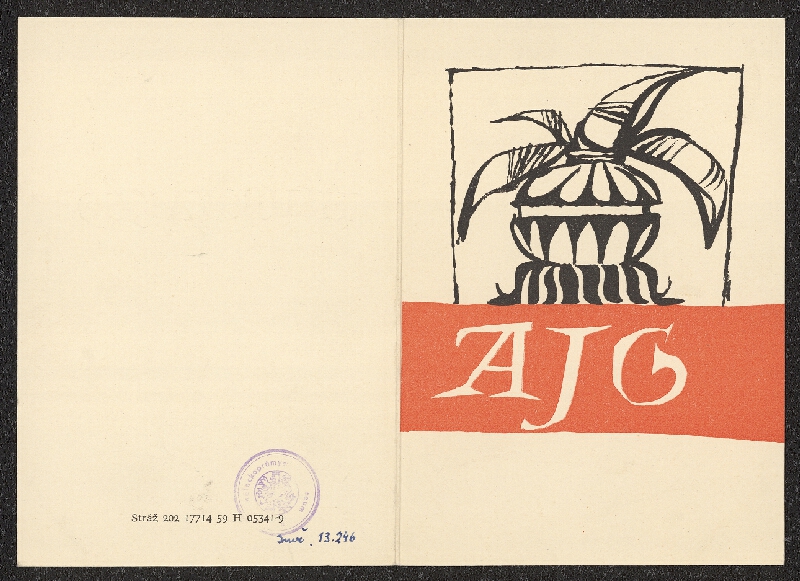 neznámý – Hluboká 1959, jižní Čechy v boji, práci a radosti, AJG Hluboká n.Vl. 