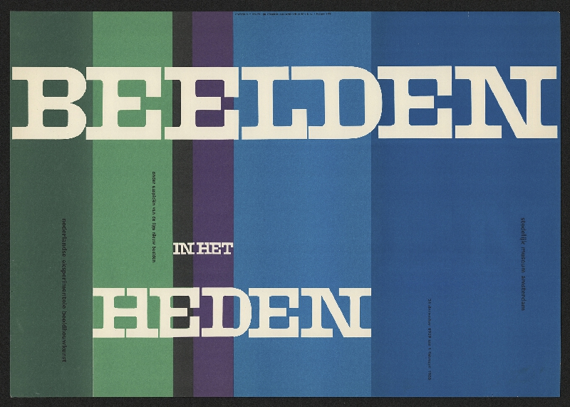 Wim (Willm Hendrick) Crouwel – Beelden in bat heden (?); Stedelijk museum, Amsterdam 