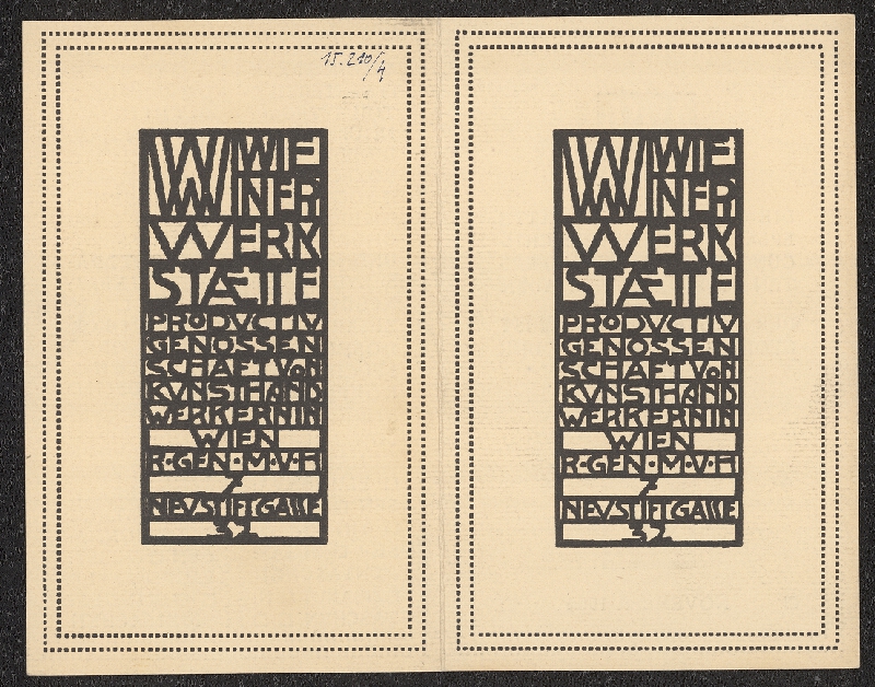 neznámý – Wiener Werkstaedtte 