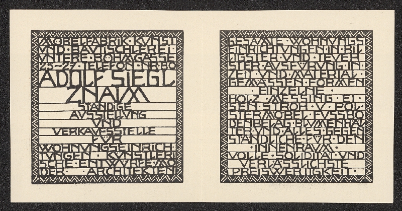 neznámý – Adolf Siegl Znaim 