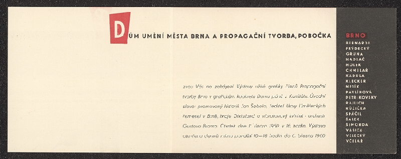 neznámý – Výstava užité grafiky 