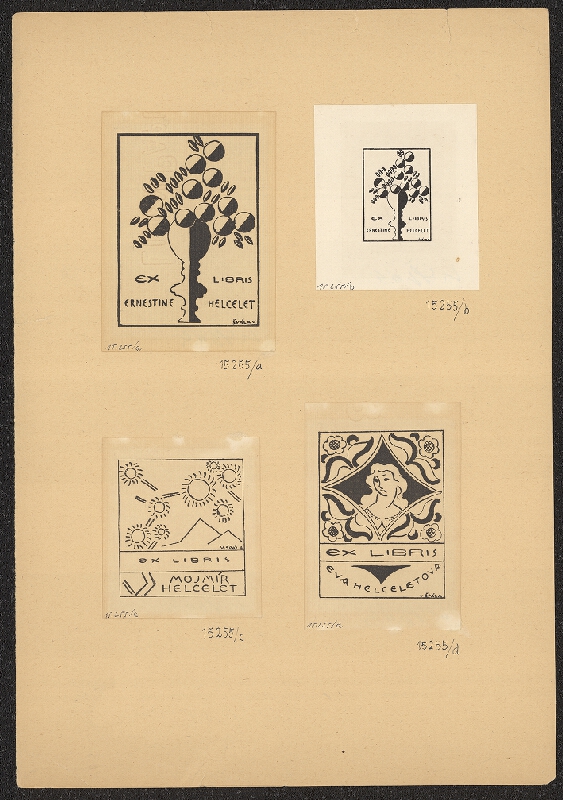 neznámý – Ex libris rodiny Helceletovy 