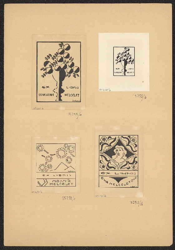 neznámý – Ex libris rodiny Helceletovy 