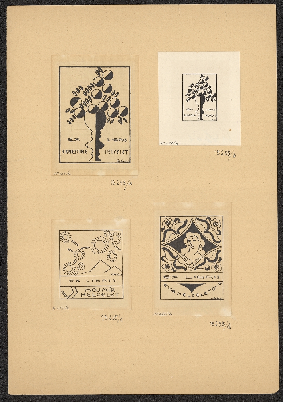 neznámý – Ex libris rodiny Helceletovy 